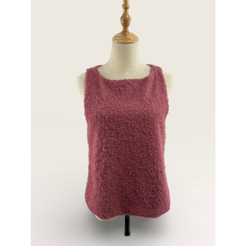 Banana Republic Mauve Faux Mohair Shell, Size Small